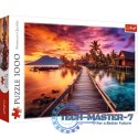 Puzzle 1000 elementów Rajska wyspa morze palmy