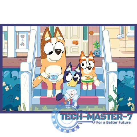Puzzle 2x24 elementy Bluey zabawna Puzzle 2x24 elementy Bluey zabawna