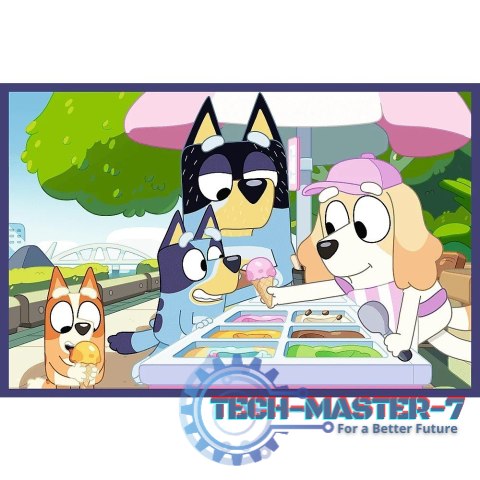 Puzzle 2x24 elementy Bluey zabawna Puzzle 2x24 elementy Bluey zabawna