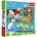 Puzzle 2w1 puzzle i memos Wesołe Zabawy Smerfów
