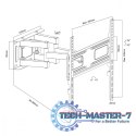 Uchwyt do TV 32-75 cali 50kg, MC-788 max VESA 400x400