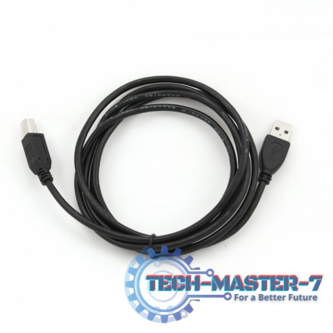 Kabel USB 2.0 typu AB AM-BM 1.8m czarny Kabel USB 2.0 typu AB AM-BM 1.8m czarny