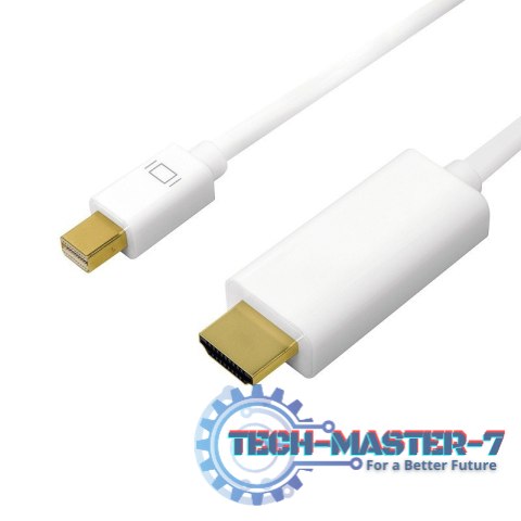 Kabel mini DisplayPort do HDMI,4K 1m Biały Kabel mini DisplayPort do HDMI,4K 1m Biały