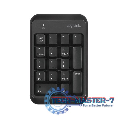 Klawiatra numeryczna Bluetooth v5.1 czarna