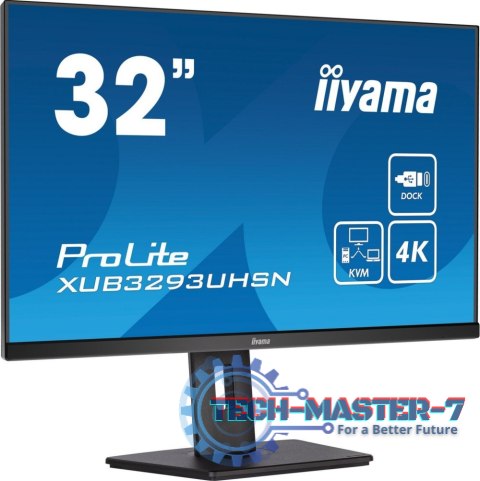 Monitor IIYAMA XUB3293UHSN-B5 (31.5" /IPS /60Hz /3840 x 2160 /Czarny) Monitor IIYAMA XUB3293UHSN-B5 (31.5" /IPS /60Hz /3840 x 2160 /Czarny)