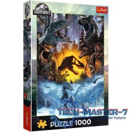 Puzzle 1000 elementów W świecie Parku Jurajskiego dinozaury