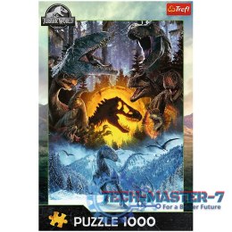 Puzzle 1000 elementów W świecie Parku Jurajskiego dinozaury