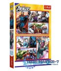 Puzzle 2x70 elementów Avengers Zostań bohaterem