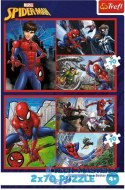 Puzzle 2x70 elementów Spiderman Pajęcze historie