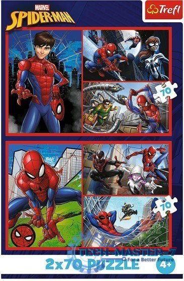 Puzzle 2x70 elementów Spiderman Pajęcze historie Puzzle 2x70 elementów Spiderman Pajęcze historie