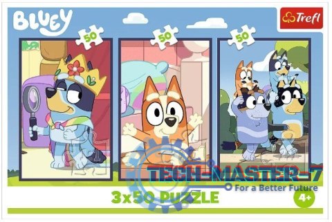 Puzzle 3x50 elementów Bluey rodzina Puzzle 3x50 elementów Bluey rodzina