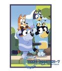Puzzle 3x50 elementów Bluey rodzina