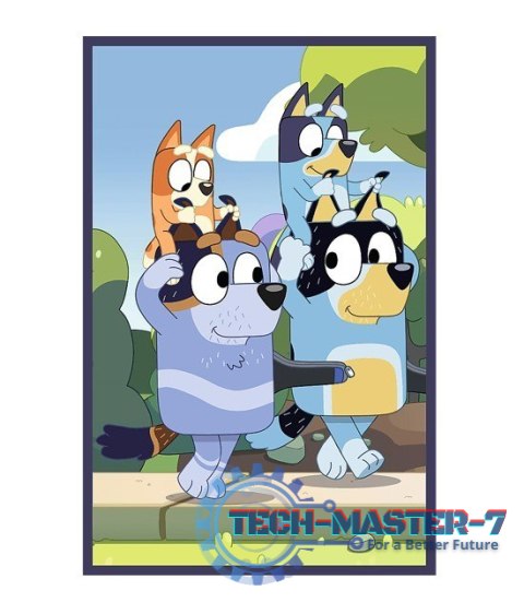 Puzzle 3x50 elementów Bluey rodzina Puzzle 3x50 elementów Bluey rodzina