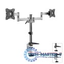 Uchwyt biurkowy do dwóch monitorów LCD MC-714 13-27" 8kg aluminiowy