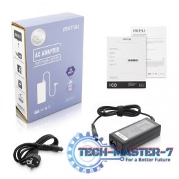 ZM/DEL195334 Zasilacz sieciowy MITSU 65W Wtyk z bolcem w środku 19.5V