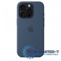 Etui silikonowe z MagSafe do iPhonea 16 Pro - denim