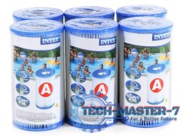 Filtr filtry typ A - do pompy basenu intex 29000 - 6 sztuk INTEX