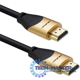 Kabel HDMI v2.1 Ultra High Speed 8K | 60Hz | 30AWG | 1m Złoty