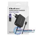 Ładowarka GaN Power Pro | 1xUSB-C | 90W | 5-20V | 3-4.5A | Czarna