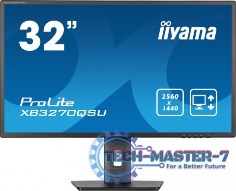 Monitor 32 cale XB3270QSU-B1 IPS,WQHD,HDMI,DP,100Hz,250cd,3ms,2x2W, 3xUSB(3.2),FlickerFree,VESA,HAS(150mm)