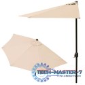 Parasol ogrodowy pół-parasol ścienny na taras 2,7 m beżowy MultiGarden MultiGarden