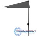 Parasol ogrodowy pół-parasol ścienny na taras 2,7 m szary MultiGarden MultiGarden