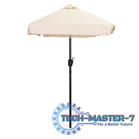 Prostokątny duży parasol ogrodowy skośny łamany z korbą beżowy 200x140 cm MultiGarden MultiGarden Prostokątny duży parasol ogrodowy skośny łamany z korbą beżowy 200x140 cm MultiGarden MultiGarden