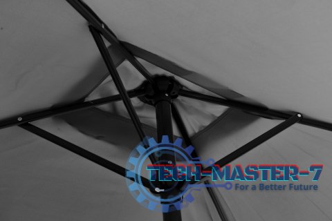 Prostokątny duży parasol ogrodowy skośny łamany z korbą szary 200x140 cm MultiGarden MultiGarden Prostokątny duży parasol ogrodowy skośny łamany z korbą szary 200x140 cm MultiGarden MultiGarden