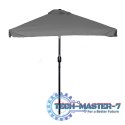Prostokątny duży parasol ogrodowy skośny łamany z korbą szary 200x140 cm MultiGarden MultiGarden