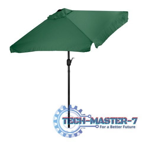 Prostokątny duży parasol ogrodowy skośny łamany z korbą zielony 200x140 cm MultiGarden MultiGarden Prostokątny duży parasol ogrodowy skośny łamany z korbą zielony 200x140 cm MultiGarden MultiGarden