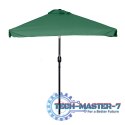Prostokątny duży parasol ogrodowy skośny łamany z korbą zielony 200x140 cm MultiGarden MultiGarden