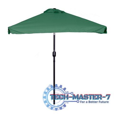 Prostokątny duży parasol ogrodowy skośny łamany z korbą zielony 200x140 cm MultiGarden MultiGarden Prostokątny duży parasol ogrodowy skośny łamany z korbą zielony 200x140 cm MultiGarden MultiGarden