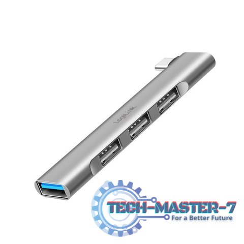 Smukły HUB USB-C do 1x USB-A 3.0 3xUSB-A 2.0