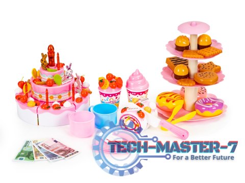 Tort do krojenia zestaw urodziny przyjęcie 125 el MULTISTORE Tort do krojenia zestaw urodziny przyjęcie 125 el MULTISTORE