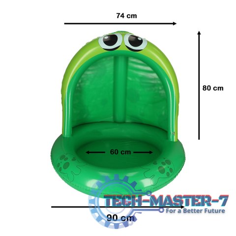 Basen dmuchany dla dziecka brodzik z daszkiem żaba 95cm Basen dmuchany dla dziecka brodzik z daszkiem żaba 95cm