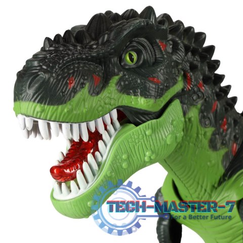 Dinozaur T-REX elektroniczny chodzi ryczy zielony Dinozaur T-REX elektroniczny chodzi ryczy zielony