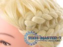 Główka głowa treningowa fryzjerska naturalne włosy blond