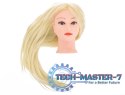 Główka głowa treningowa fryzjerska naturalne włosy blond