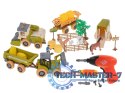 Gospodarstwo rolne farma traktor kombajn maszyny rolnicze zwierzęta zagroda konie + narzędzia wkrętarka