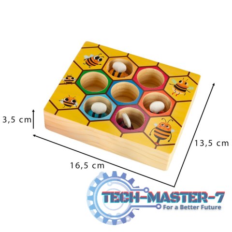 Gra edukacyjna plaster miodu pszczółki montessori Gra edukacyjna plaster miodu pszczółki montessori