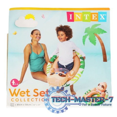 INTEX 59570 Kółko do pływania dla niemowląt koło pontonik dla dzieci dmuchany z siedziskiem leniwiec max 23kg 3-4lata INTEX 59570 Kółko do pływania dla niemowląt koło pontonik dla dzieci dmuchany z siedziskiem leniwiec max 23kg 3-4lata