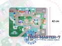 Klocki drewniane edukacyjne miasto puzzle 120el.