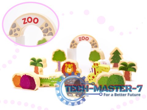 Klocki drewniane edukacyjne miasto puzzle 120el. Klocki drewniane edukacyjne miasto puzzle 120el.