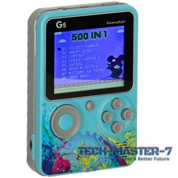 Konsola przenośna do gier mini retro niebieska