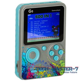 Konsola przenośna do gier mini retro szara