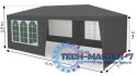 Namiot pawilon ogrodowy handlowy 3x6 m 6 ścianek szary MultiGarden MultiGarden
