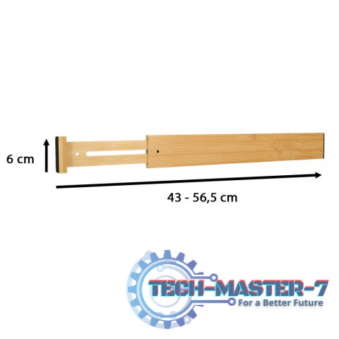 Organizer do szuflady bambusowy separator regulowany na sztućce narzedzia 56cm 1sztuka Organizer do szuflady bambusowy separator regulowany na sztućce narzedzia 56cm 1sztuka