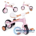 Rower rowerek biegowy z pedałami - treningowy kółka boczne 3W1 różowy ECOTOYS ECOTOYS
