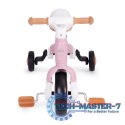Rower rowerek biegowy z pedałami - treningowy kółka boczne 3W1 różowy ECOTOYS ECOTOYS