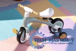 Rower rowerek biegowy z pedałami - treningowy kółka boczne 3W1 zielony ECOTOYS ECOTOYS